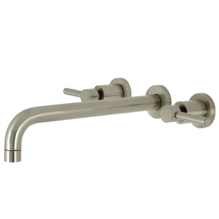 Kingston Brass KS8058DL Wall Mount Tub Faucet, Brushed Nickel KS8058DL